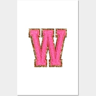 W preppy letter Posters and Art